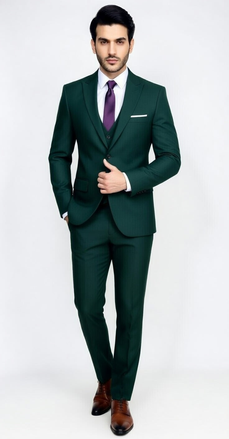 Dark Apple Green – Relaxed luxury for modern tailoring