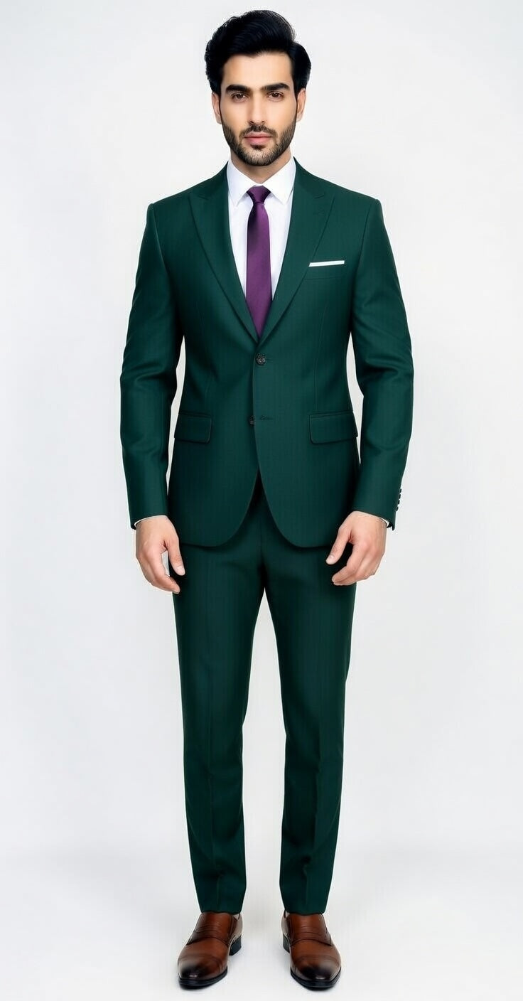 Dark Apple Green – Relaxed luxury for modern tailoring