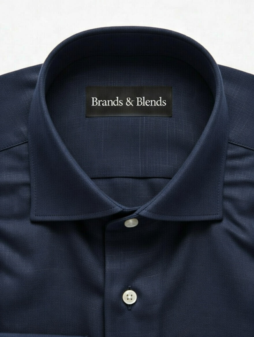 Navy Blue Premium Linen Shirt – Smart Resort & Office Wear