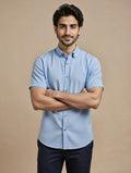 Sky Blue Half Sleeve Shirt – Fresh Executive Office Classic