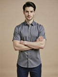 Steel Grey Half Sleeve Shirt – Sharp Contemporary Workwear Choice