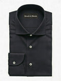 Premium Charcoal cotton formal dress shirt for men by Brands & Blends featuring a classic spread collar, button front, and elegant tailored design for business and formal wear