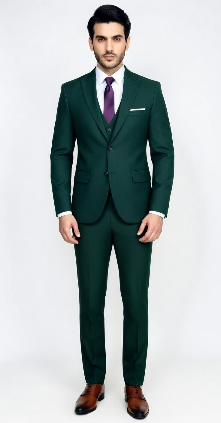 Dark Apple Green – Relaxed luxury for modern tailoring