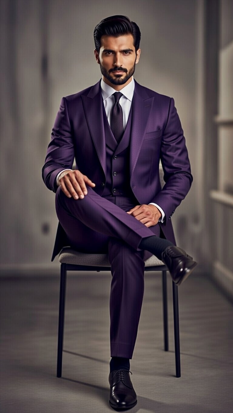 Plum Purple – Regal tone with elevated style.