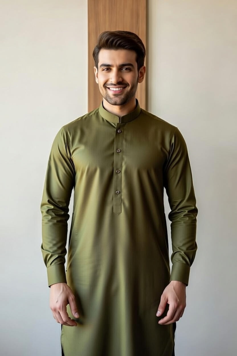 Dark Olive Green – Earthy and stylish