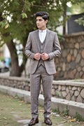 Sand Beige Checkard – Relaxed luxury for modern tailoring.