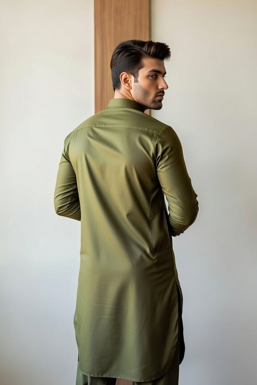 Dark Olive Green – Earthy and stylish