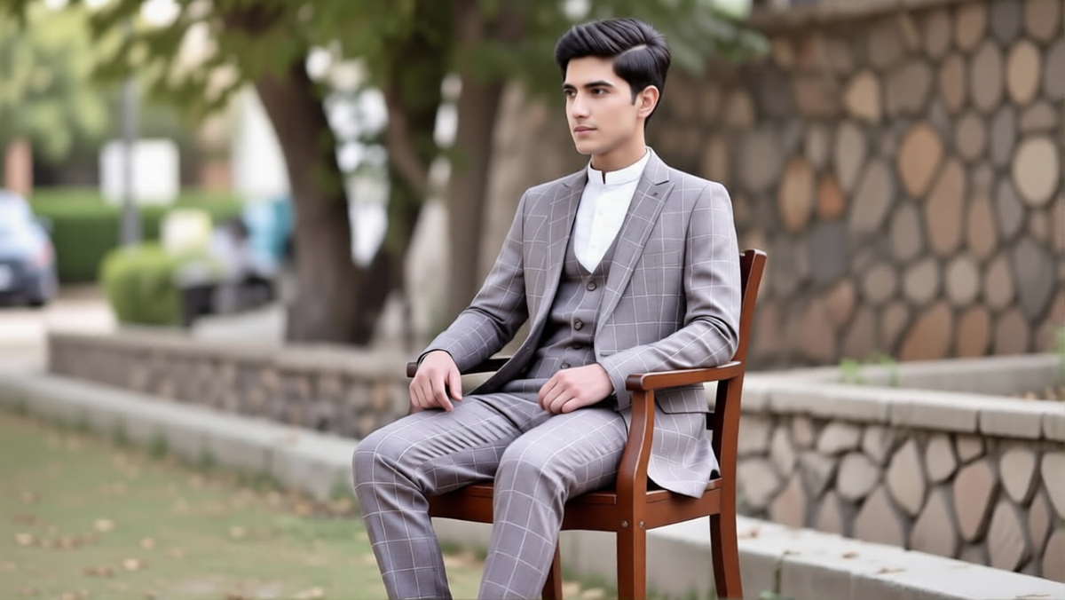 Sand Beige Checkard – Relaxed luxury for modern tailoring.